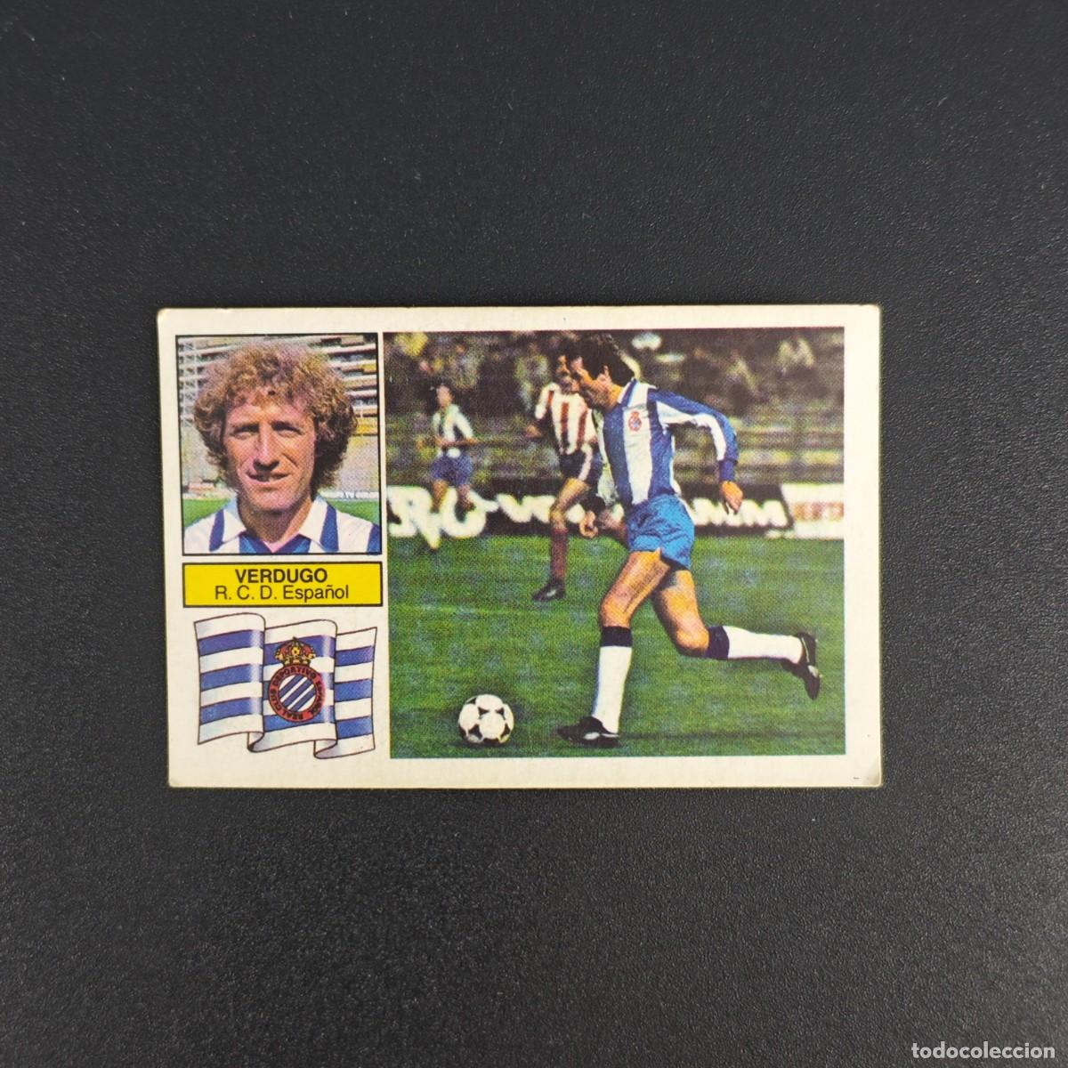 Cartes &agrave; collectionner de Football: CROMO DE FUTBOL LIGA ESTE 82 83 1982 1983 NUNCA PEGADO SIN PEGAR VERDUGO ESPA&Ntilde;OL ESPANYOL RA1026