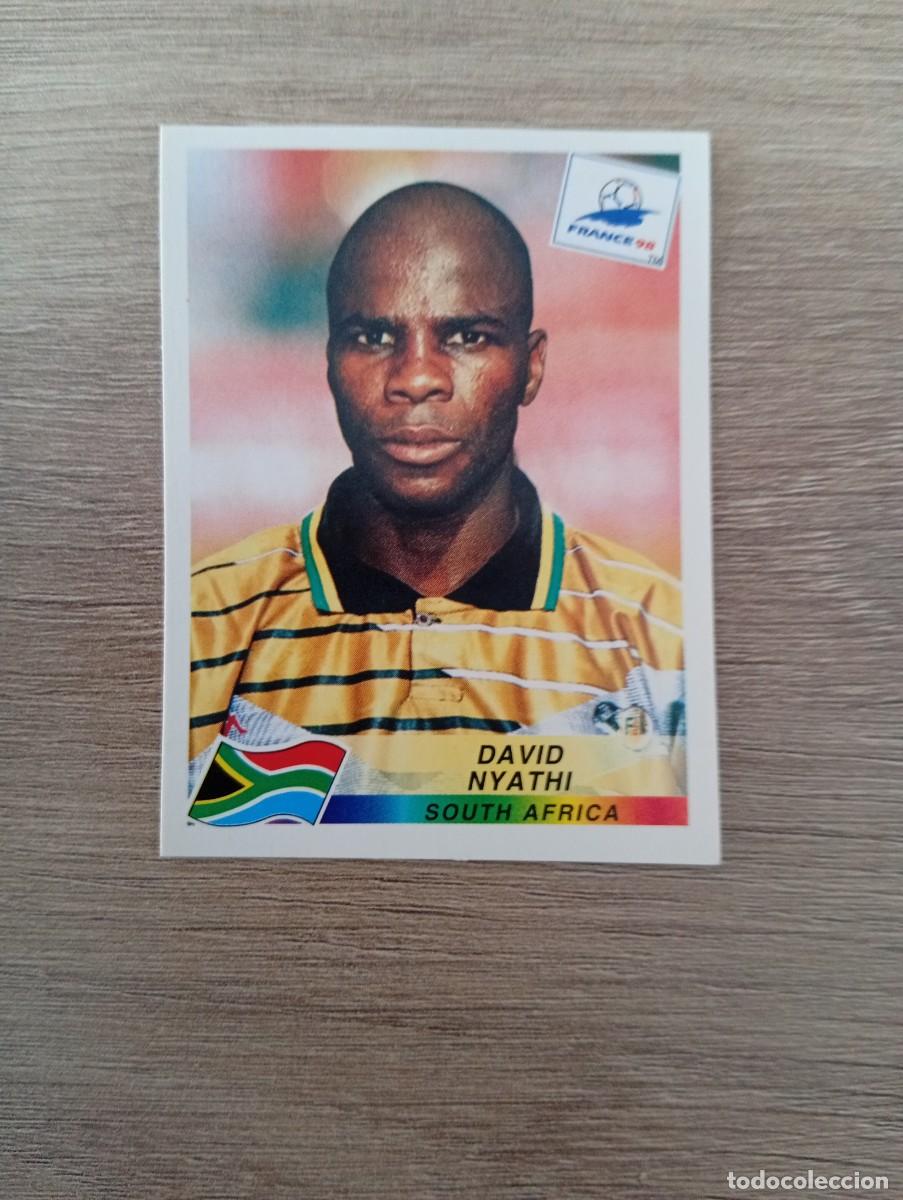 Cromos de f&uacute;tbol: DAVID NYATHI 181 SUDAFRICA PANINI FRANCIA 1998 98 SIN PEGAR NUNCA PEGADO