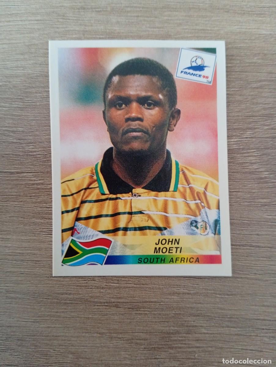 Cromos de f&uacute;tbol: JOHN MOETI 182 SUDAFRICA PANINI FRANCIA 1998 98 SIN PEGAR NUNCA PEGADO
