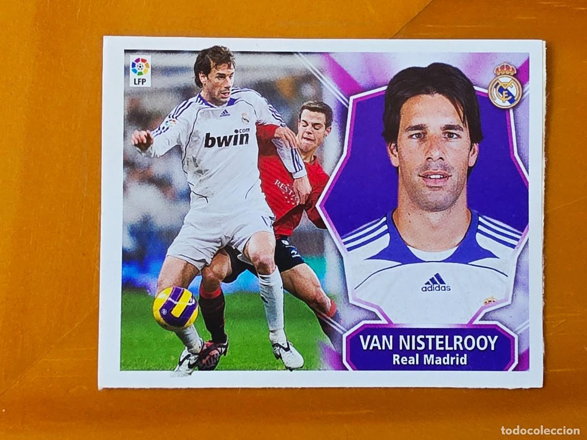 Cromos de f&uacute;tbol: Ruud Van Nistelrooy, Letra O, Real Madrid, Panini Ediciones Liga Este 2008 2009 08 09, sin pegar