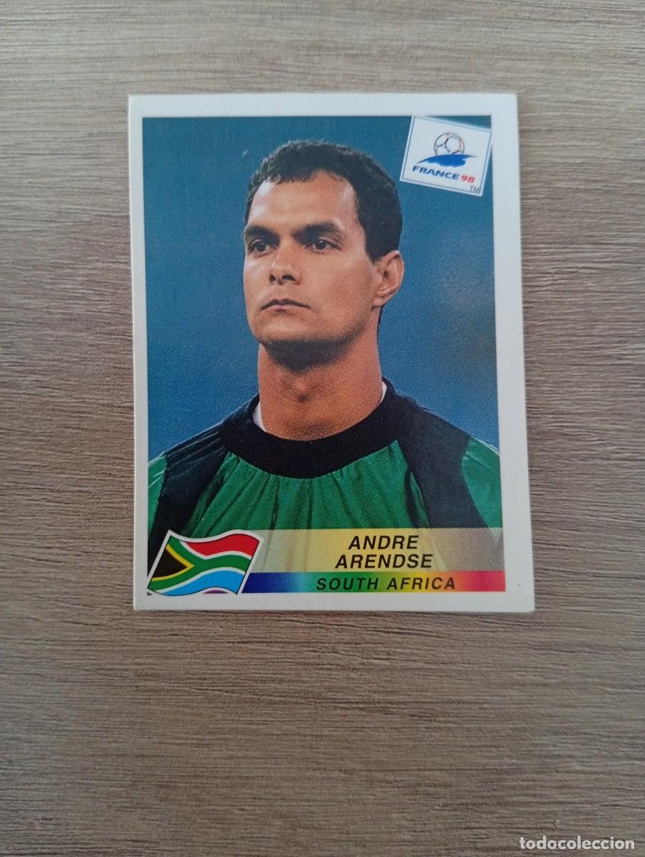 Cromos de f&uacute;tbol: ANDRE ARENDSE 191 SUDAFRICA PANINI FRANCIA 1998 98 SIN PEGAR NUNCA PEGADO
