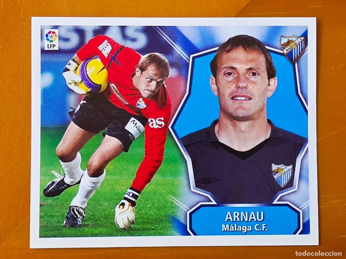 Cromos de f&uacute;tbol: Francesc Arnau, M&aacute;laga CF, Panini Ediciones Liga Este 2008 2009 08 09, sin pegar
