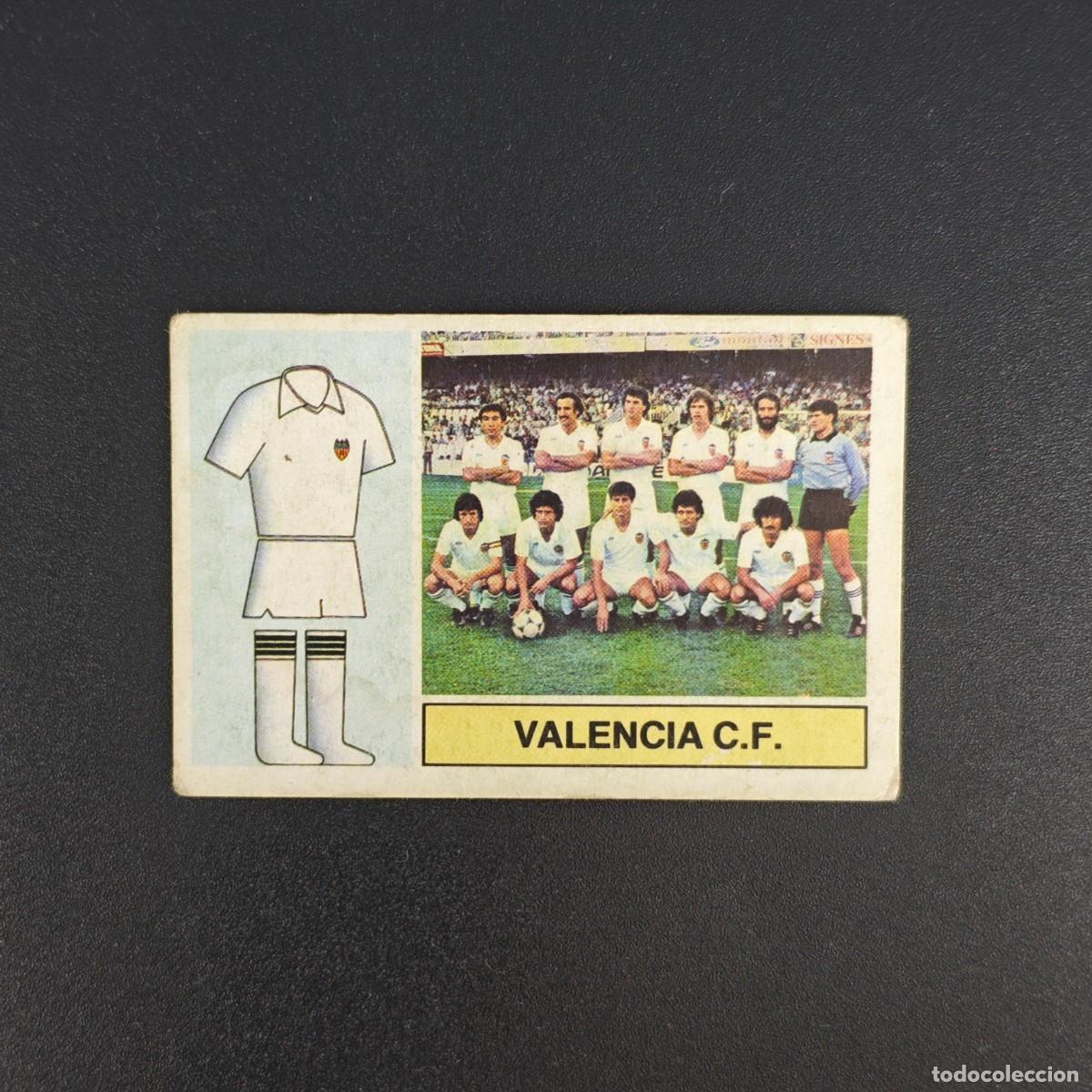 Cromos de f&uacute;tbol: CROMO DE FUTBOL LIGA ESTE 82 83 1982 1983 NUNCA PEGADO SIN PEGAR ALINEACION VALENCIA RA1026