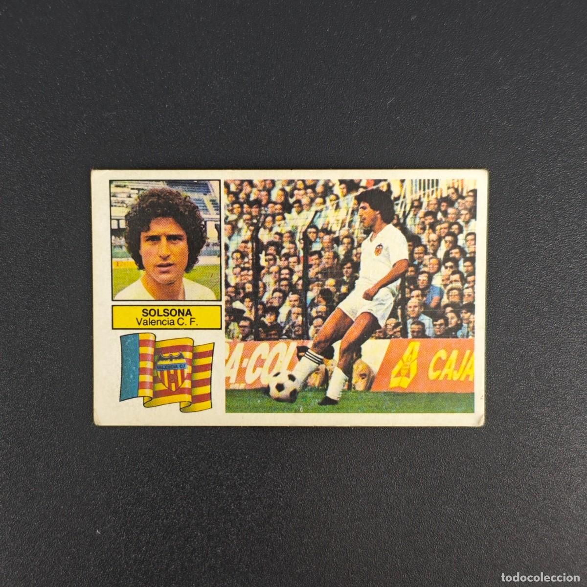 Cromos de f&uacute;tbol: CROMO DE FUTBOL LIGA ESTE 82 83 1982 1983 NUNCA PEGADO SIN PEGAR SOLSONA VALENCIA RA1026