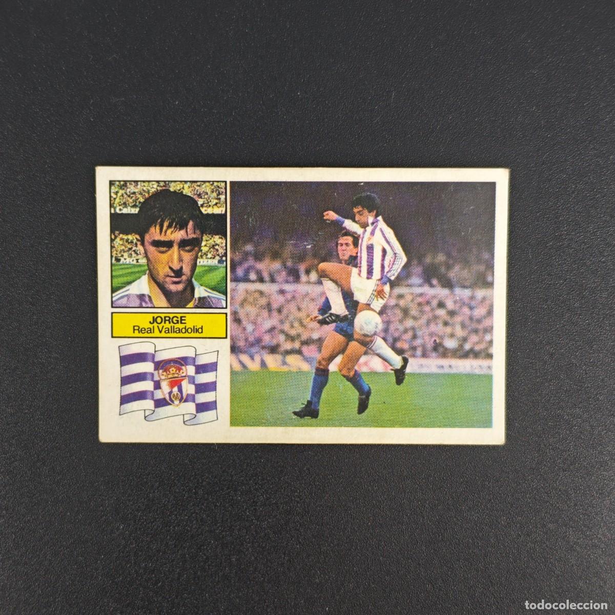 Fu&szlig;ball-Sticker: CROMO DE FUTBOL LIGA ESTE 82 83 1982 1983 NUNCA PEGADO SIN PEGAR JORGE REAL VALLADOLID RA1026