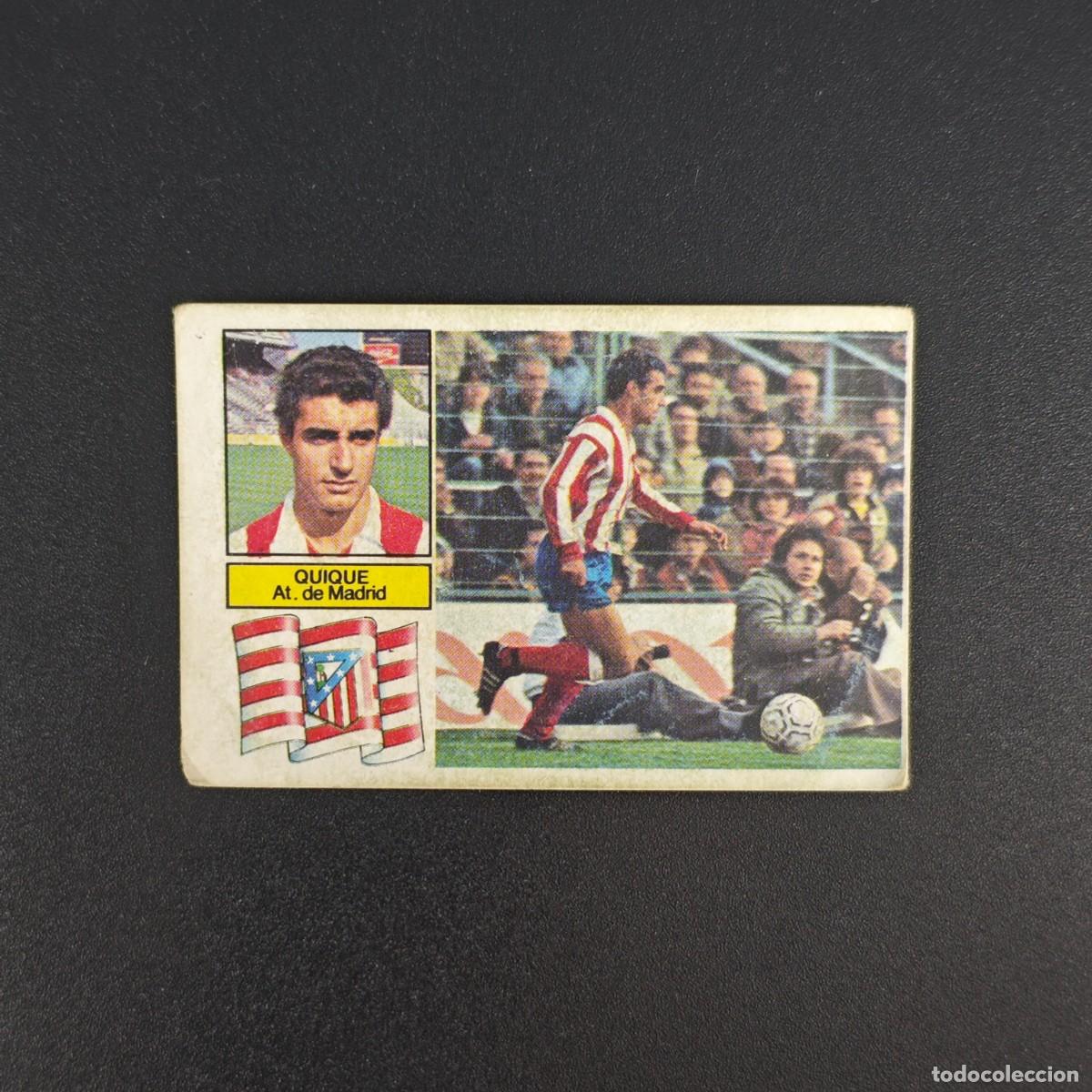 Cromos de f&uacute;tbol: CROMO DE FUTBOL LIGA ESTE 82 83 1982 1983 NUNCA PEGADO SIN PEGAR QUIQUE ATLETICO MADRID RA1026