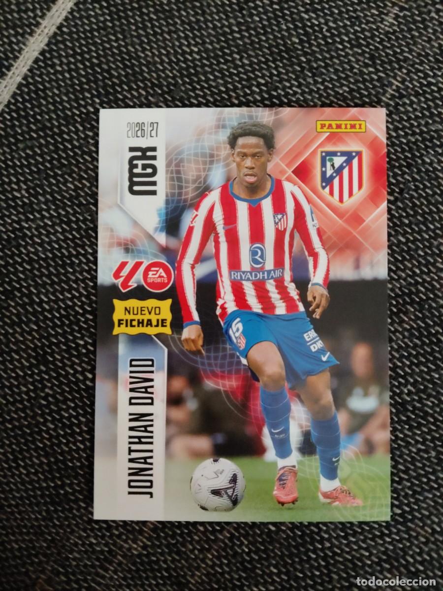 Cromos de f&uacute;tbol: 511 Jonathan David atl&eacute;tico de Madrid nuevo fichaje megacracks 2026-27