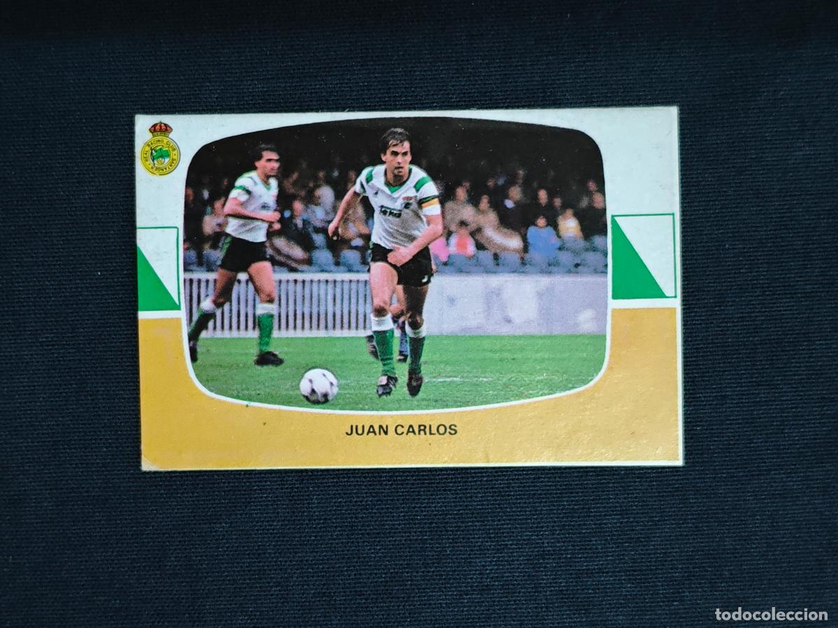 Cromos de f&uacute;tbol: CROMO DE FUTBOL - JUAN CARLOS - RACING SANTANDER - LIGA 84 85 - 1984 1985 - CROMOS CANO SIN PEGAR