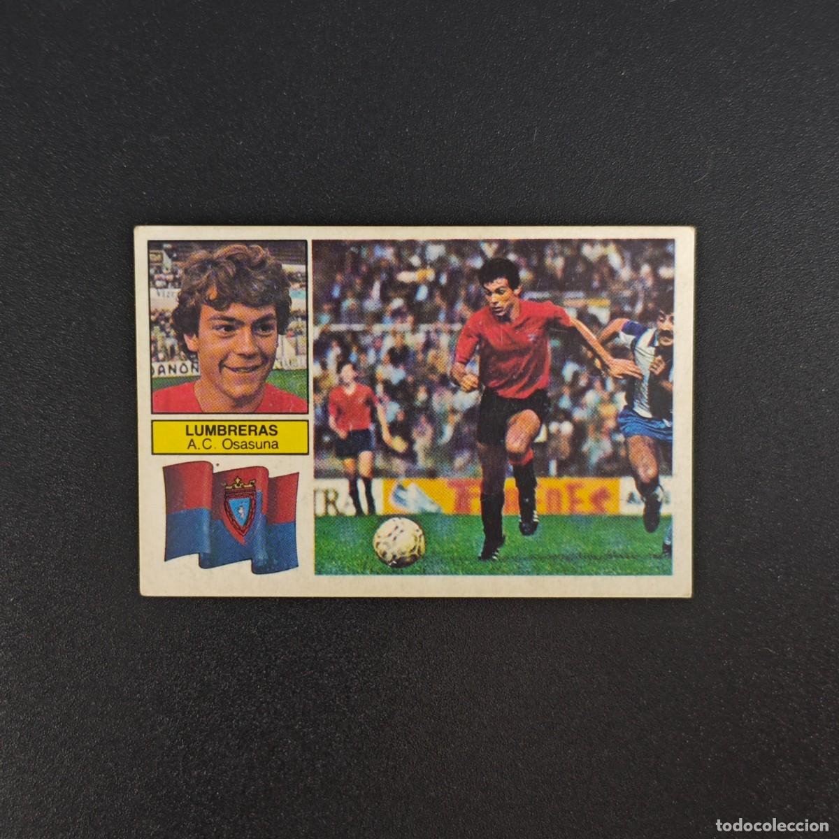 Cromos de f&uacute;tbol: CROMO DE FUTBOL LIGA ESTE 82 83 1982 1983 NUNCA PEGADO SIN PEGAR LUMBRERAS OSASUNA RA1026