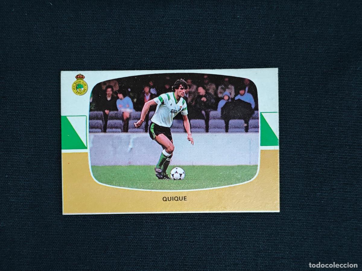 Cromos de f&uacute;tbol: CROMO DE FUTBOL - QUIQUE - RACING SANTANDER - LIGA 84 85 - 1984 1985 - CROMOS CANO SIN PEGAR