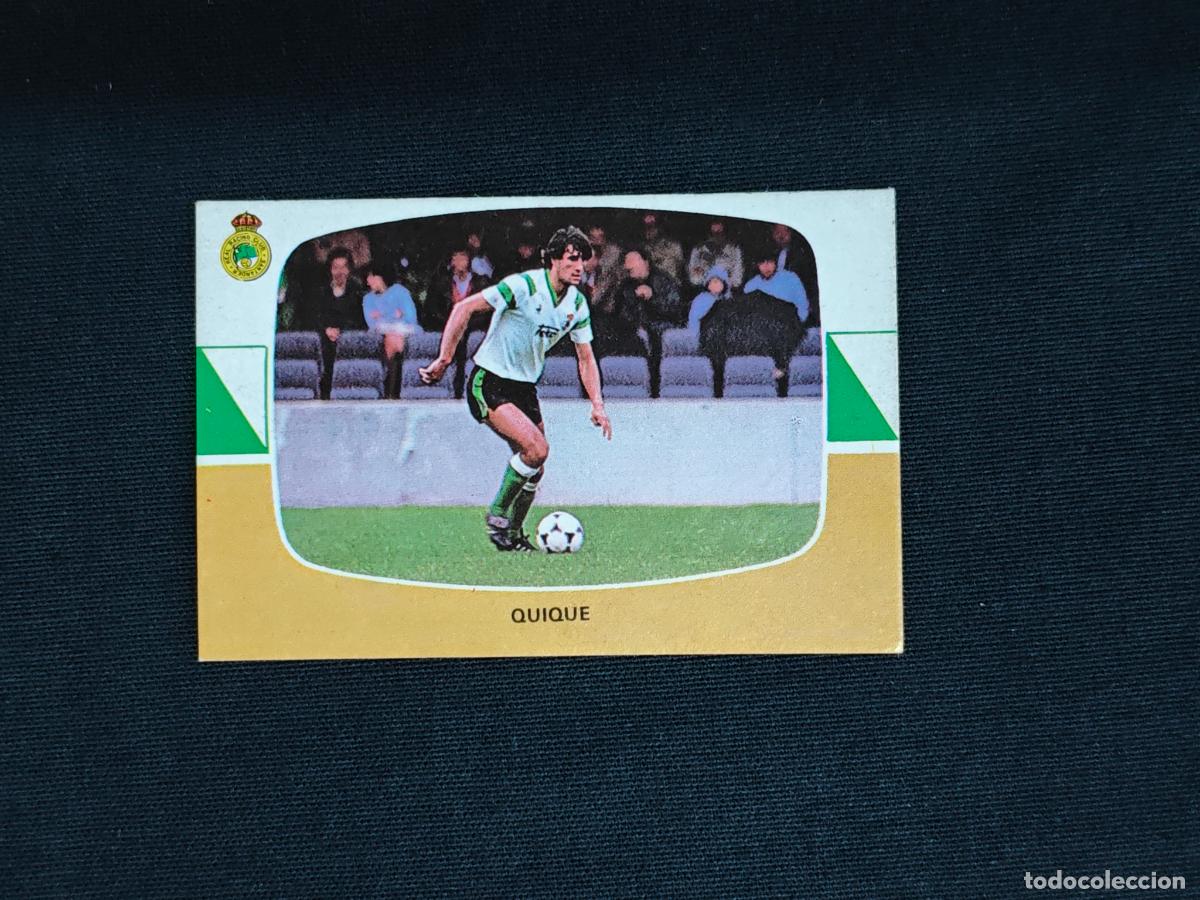 Cromos de f&uacute;tbol: CROMO DE FUTBOL - QUIQUE - RACING SANTANDER - LIGA 84 85 - 1984 1985 - CROMOS CANO SIN PEGAR