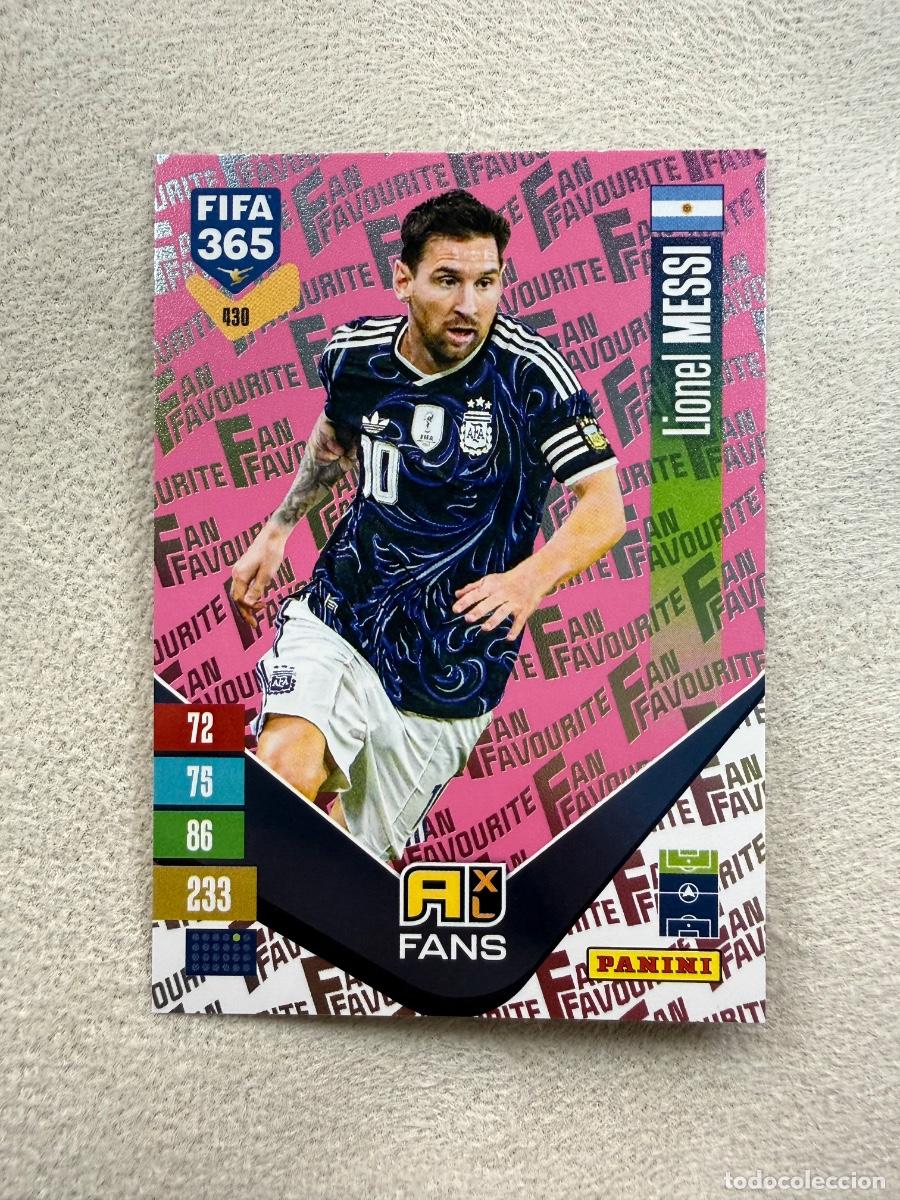 Cromos de f&uacute;tbol: FIFA 365 Adrenalyn XL 2027 &ndash; Lionel Messi Fan Favourite Pink Rosa