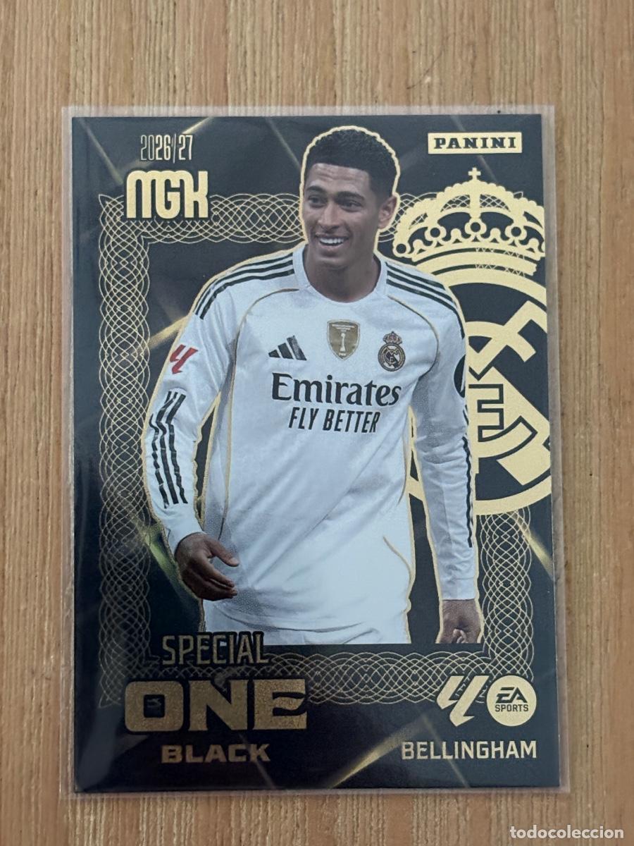 Cromos de f&uacute;tbol: CROMO PANINI MEGACRACKS MGK 2026-27 26-27 NUEVO SPECIAL ONE BLACK JUDE BELLINGHAM