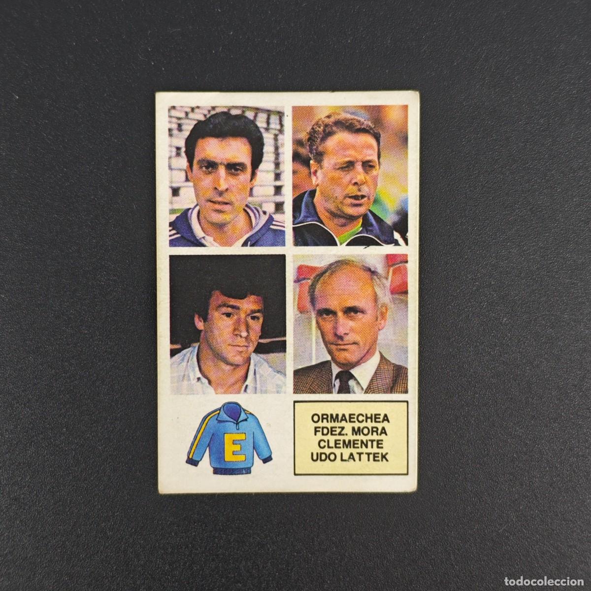 Cromos de f&uacute;tbol: CROMO FUTBOL LIGA ESTE 82 83 NUNCA PEGADO ENTRENADORES ORMAECHEA FDEZ. MORA CLEMENTE LATTEK RA1026