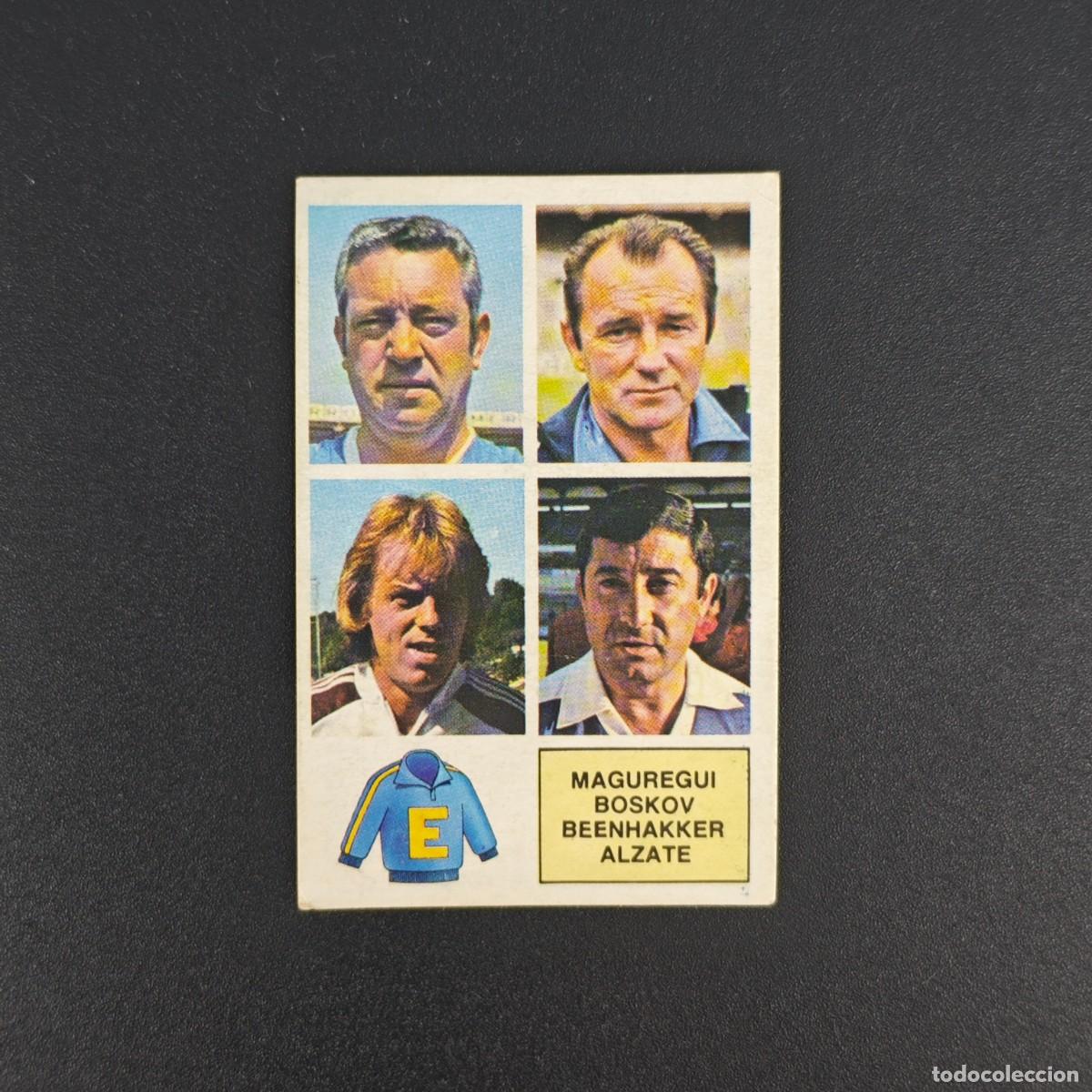 Cromos de f&uacute;tbol: CROMO FUTBOL LIGA ESTE 82 83 NUNCA PEGADO ENTRENADORES MAGUREGUI BOSKOV BEENHAKKER ALZATE RA1026