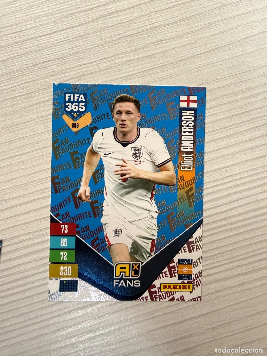 Cromos de f&uacute;tbol: ADRENALYN XL FIFA 365 2027 - Eliot Anderson Fan Favourite Azul