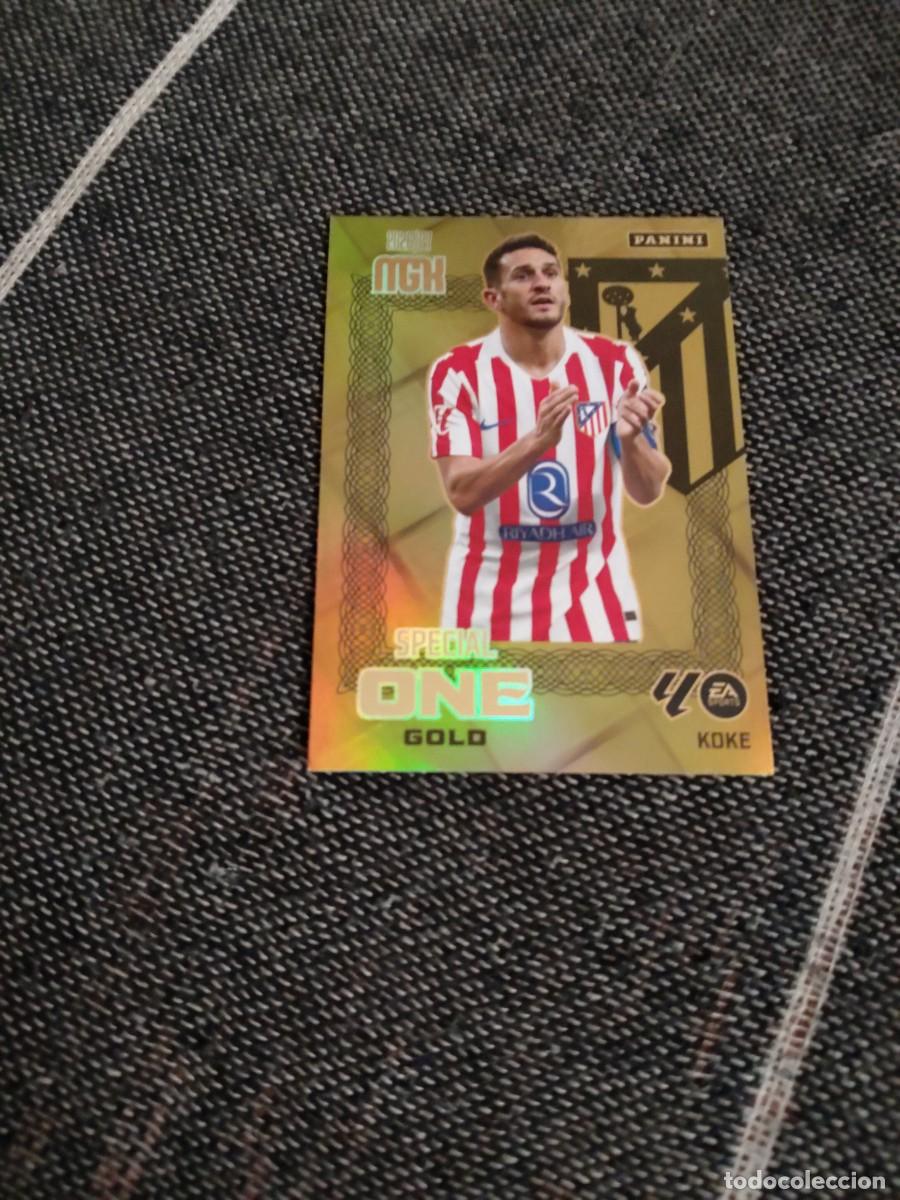 Cromos de f&uacute;tbol: Special one gold koke Atletico de Madrid megacracks 2026-27