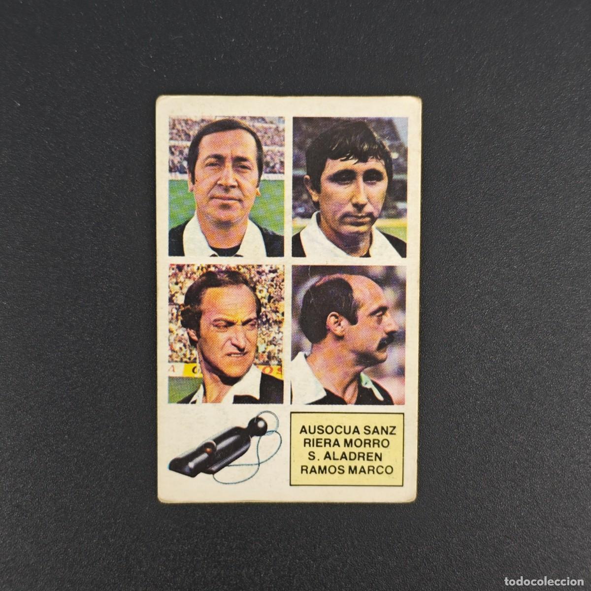 Cromos de f&uacute;tbol: CROMO FUTBOL LIGA ESTE 82 83 NUNCA PEGADO ARBITROS AUSOCUA SANZ R. MORRO ALADREN RAMOS MARCOS RA1026