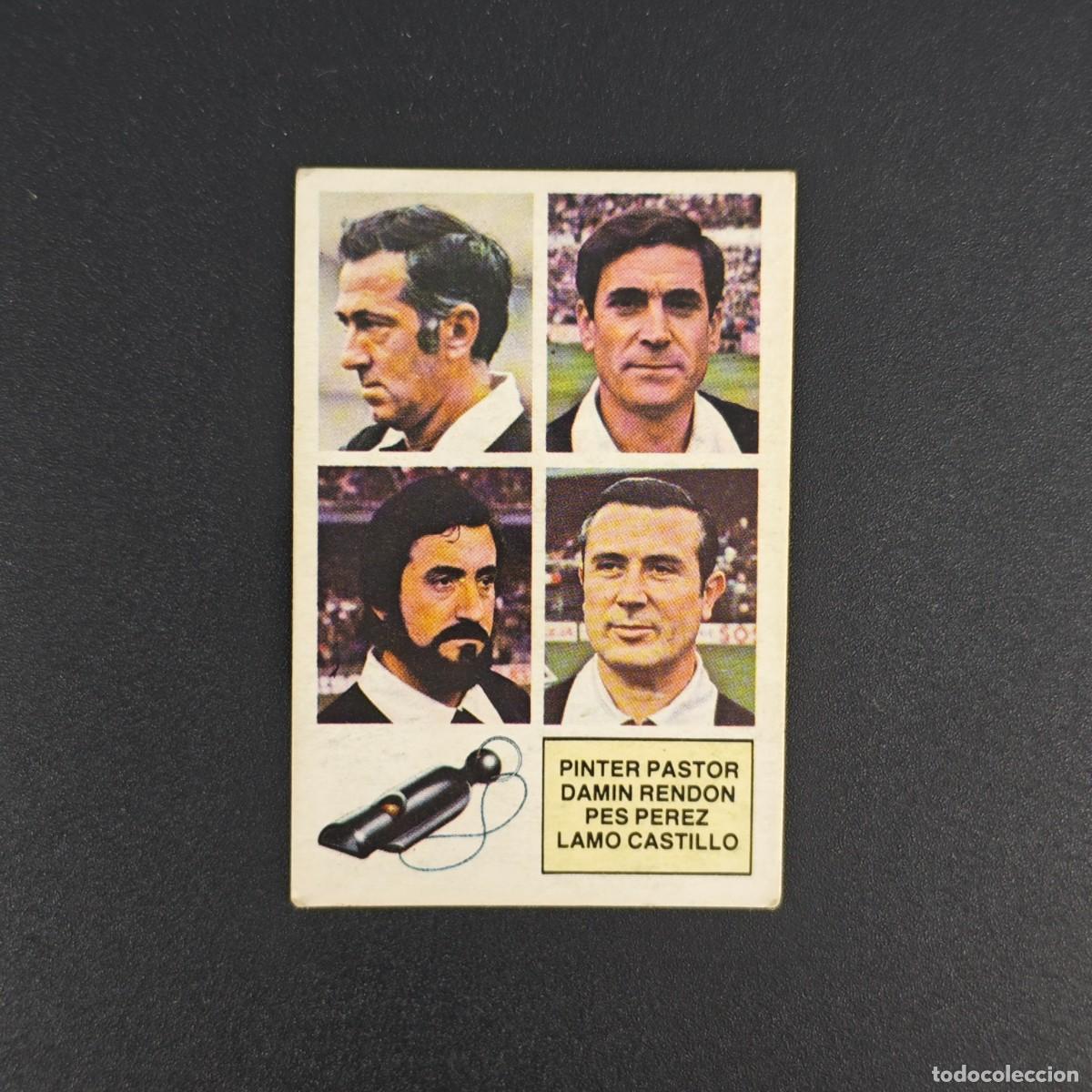 Cromos de f&uacute;tbol: CROMO FUTBOL LIGA ESTE 82 83 NUNCA PEGADO ARBITROS P. PASTOR D. RENDON PES PEREZ L. CASTILLO RA1026