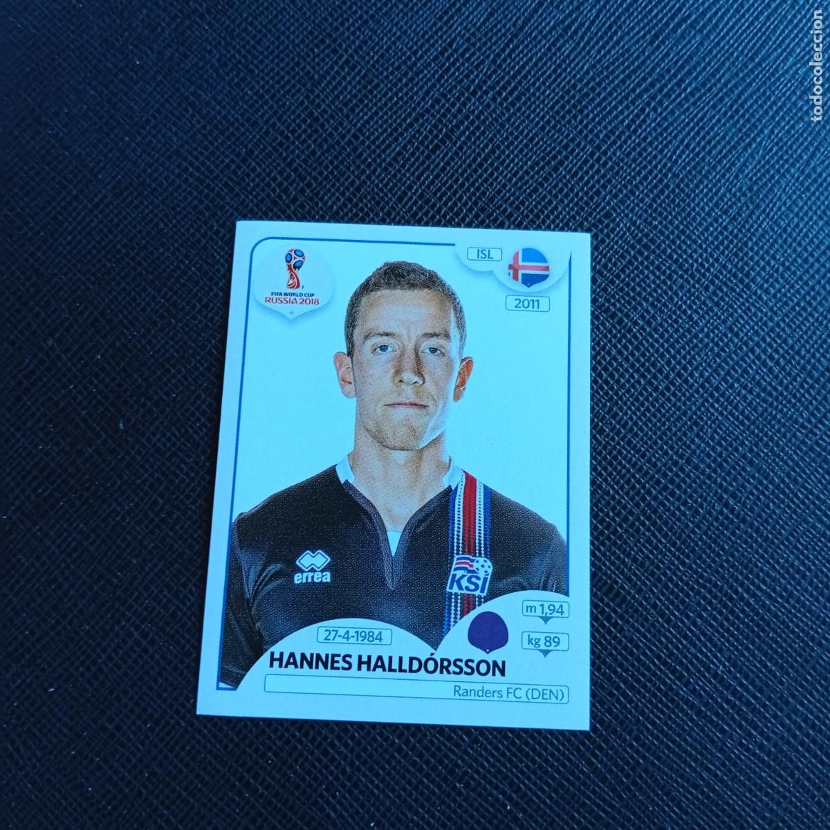 Cartes &agrave; collectionner de Football: 294 HALLDORSSON ISLANDIA PANINI MUNDIAL RUSIA 2018 CROMO FUTBOL 18 - SIN PEGAR - /CJ2