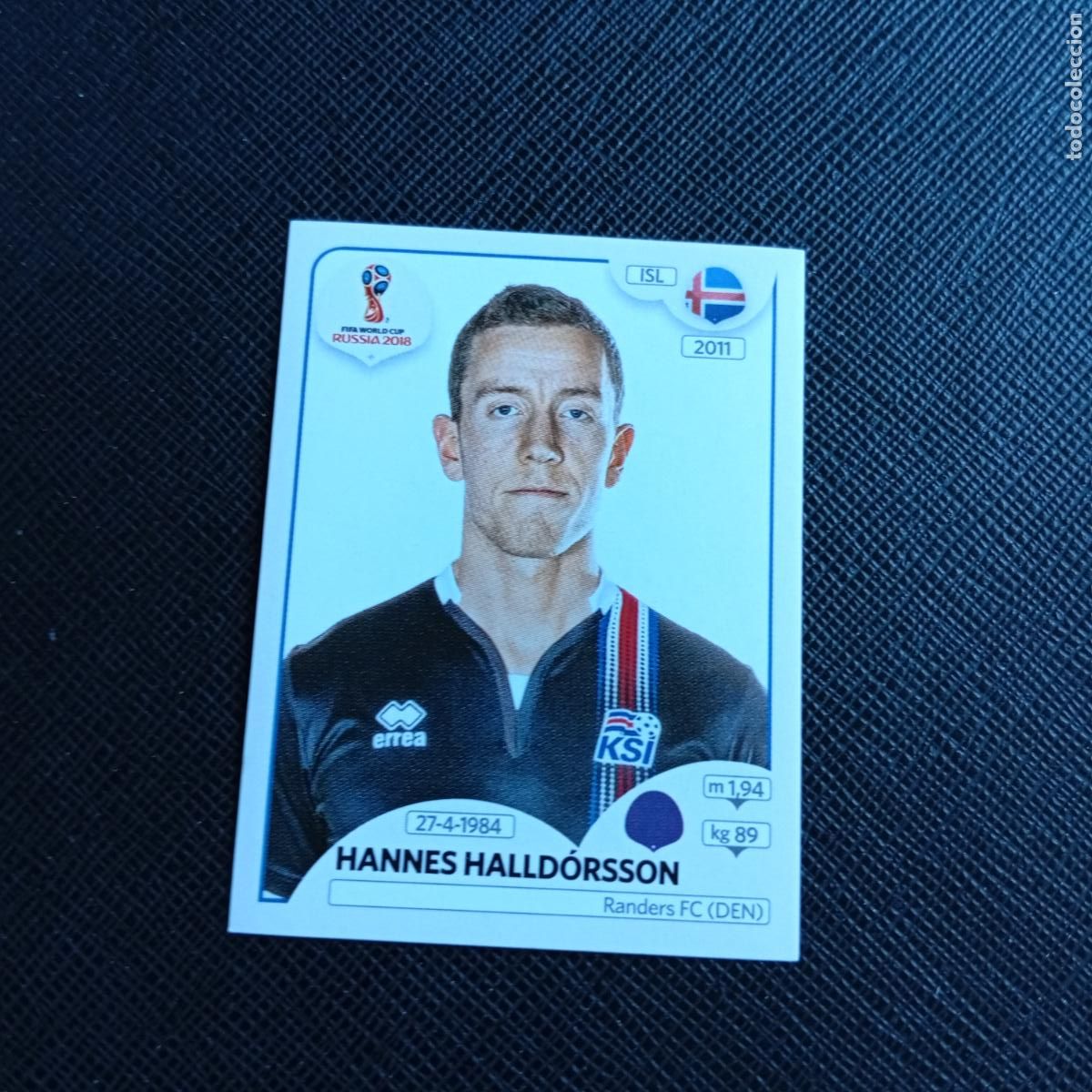 Cromos de f&uacute;tbol: 294 HALLDORSSON ISLANDIA PANINI MUNDIAL RUSIA 2018 CROMO FUTBOL 18 - SIN PEGAR - /CJ2 .