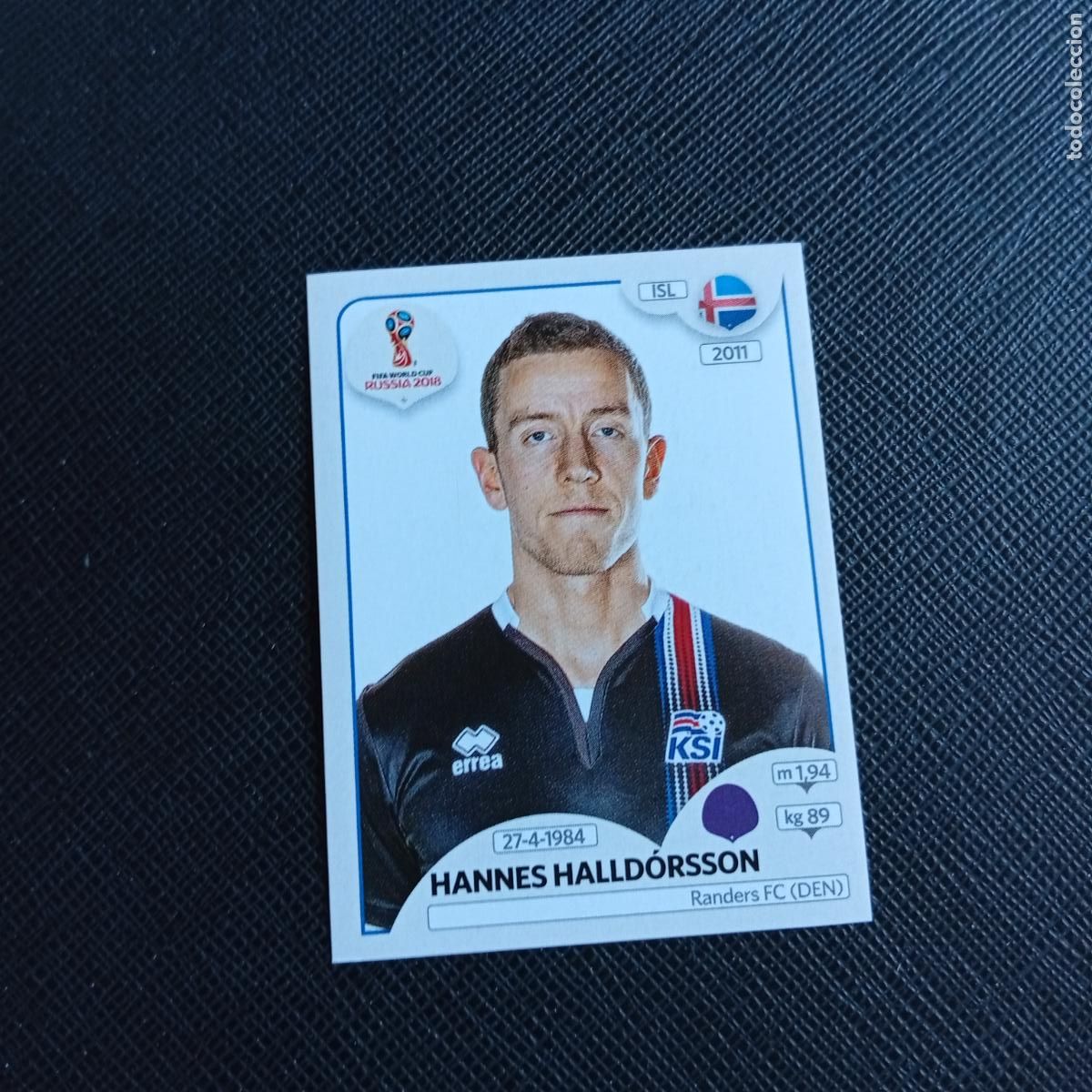 Cromos de f&uacute;tbol: 294 HALLDORSSON ISLANDIA PANINI MUNDIAL RUSIA 2018 CROMO FUTBOL 18 - SIN PEGAR - /CJ2 ..