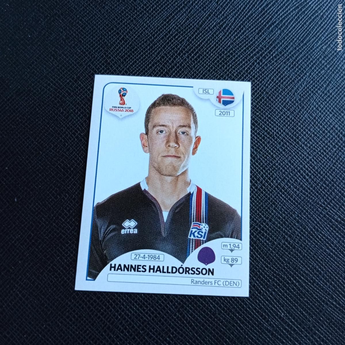 Cromos de f&uacute;tbol: 294 HALLDORSSON ISLANDIA PANINI MUNDIAL RUSIA 2018 CROMO FUTBOL 18 - SIN PEGAR - /CJ2 ..