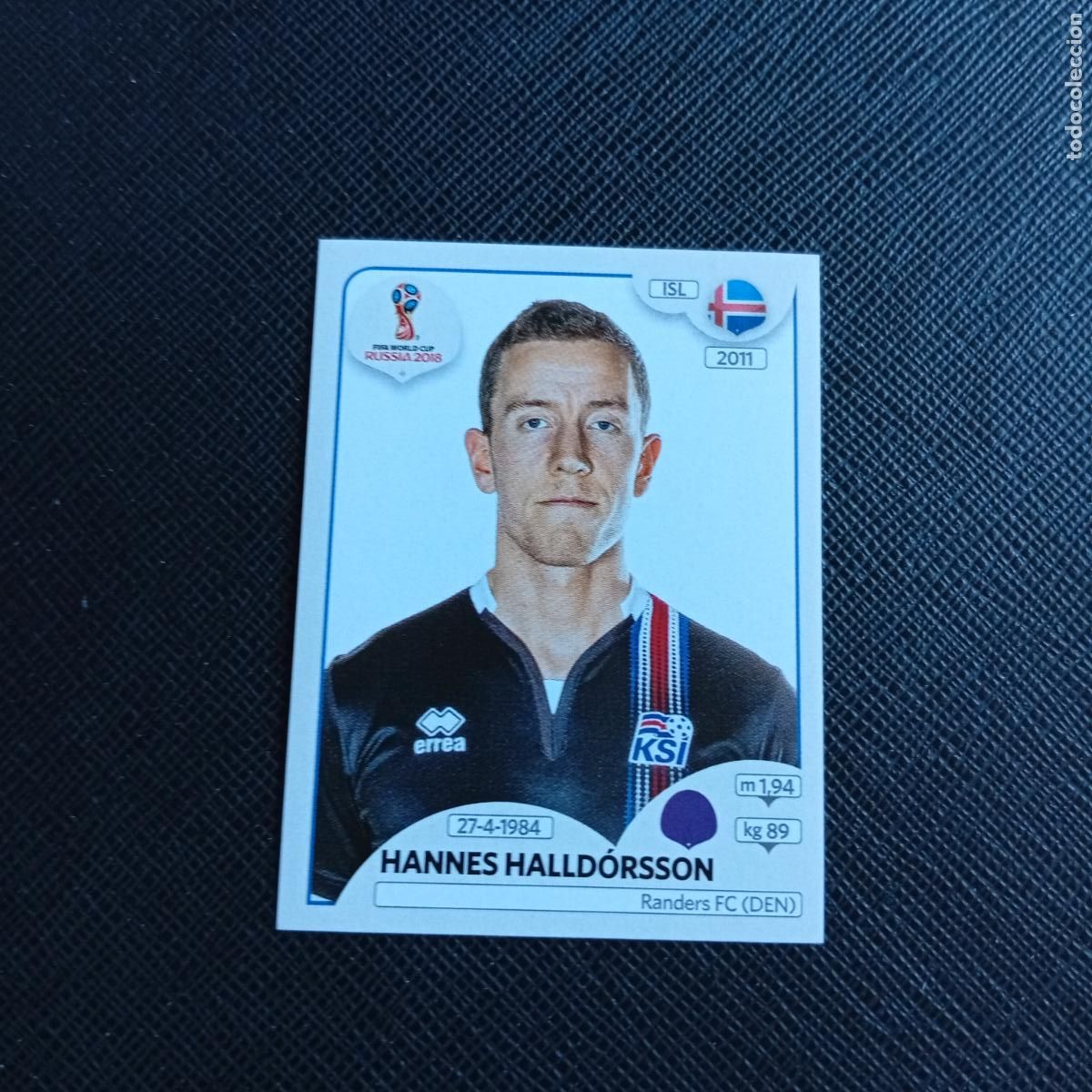 Cromos de f&uacute;tbol: 294 HALLDORSSON ISLANDIA PANINI MUNDIAL RUSIA 2018 CROMO FUTBOL 18 - SIN PEGAR - /CJ2 ...