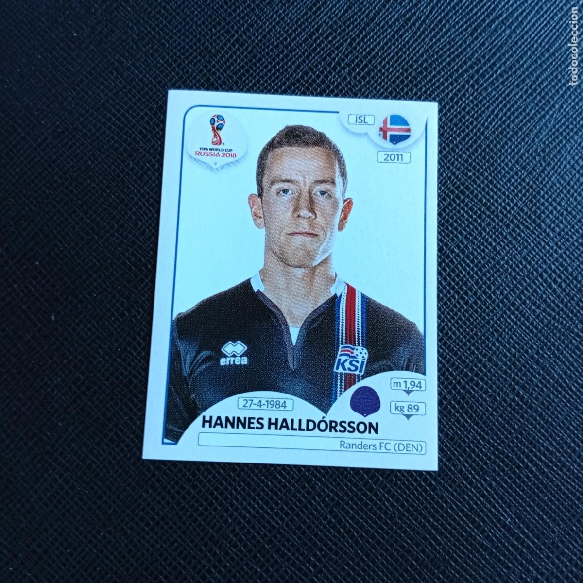 Cromos de f&uacute;tbol: 294 HALLDORSSON ISLANDIA PANINI MUNDIAL RUSIA 2018 CROMO FUTBOL 18 - SIN PEGAR - /CJ2 ...