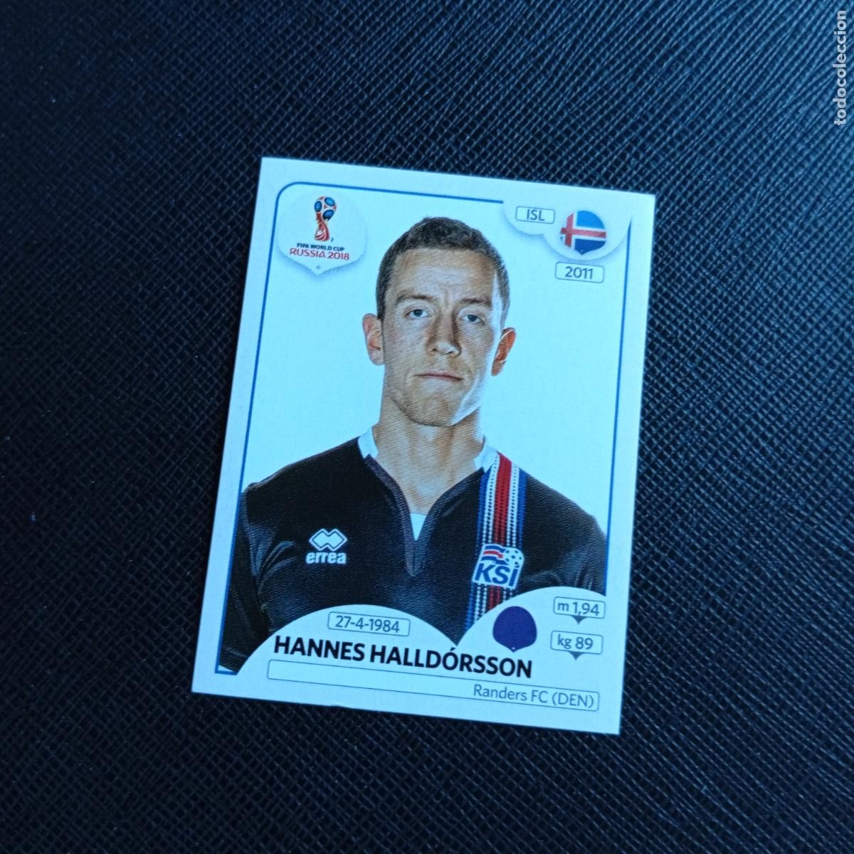Cromos de f&uacute;tbol: 294 HALLDORSSON ISLANDIA PANINI MUNDIAL RUSIA 2018 CROMO FUTBOL 18 - SIN PEGAR - /CJ2 ....