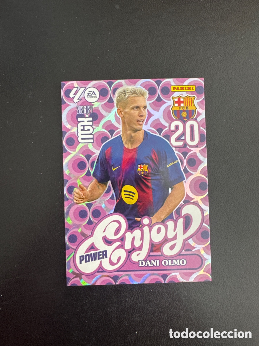 Cromos de f&uacute;tbol: DANI OLMO ENJOY POWER N&Uacute;MERO 381P MEGACRACKS 2026 2027
