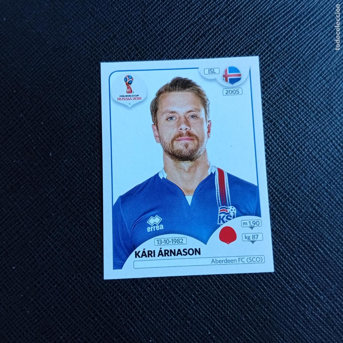 Cromos de f&uacute;tbol: 297 KARI ARNASON ISLANDIA PANINI MUNDIAL RUSIA 2018 CROMO FUTBOL 18 - SIN PEGAR - /CJ2