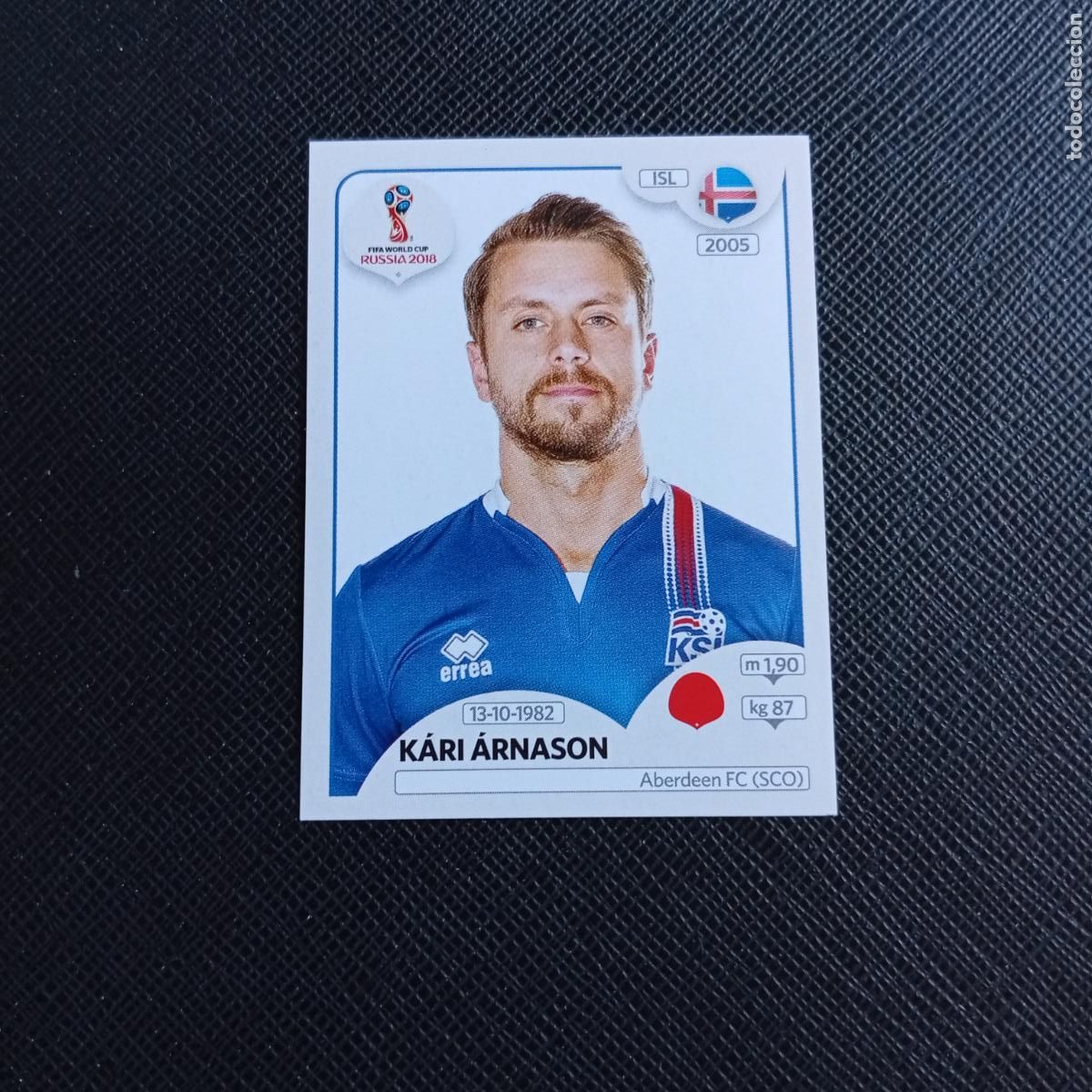 Cromos de f&uacute;tbol: 297 KARI ARNASON ISLANDIA PANINI MUNDIAL RUSIA 2018 CROMO FUTBOL 18 - SIN PEGAR - /CJ2