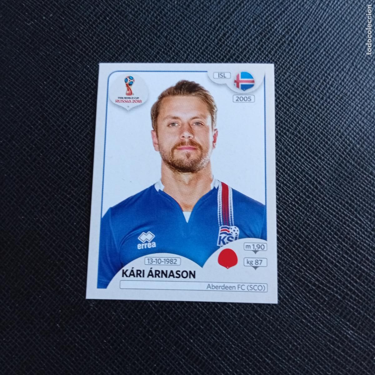 Cromos de f&uacute;tbol: 297 KARI ARNASON ISLANDIA PANINI MUNDIAL RUSIA 2018 CROMO FUTBOL 18 - SIN PEGAR - /CJ2 .
