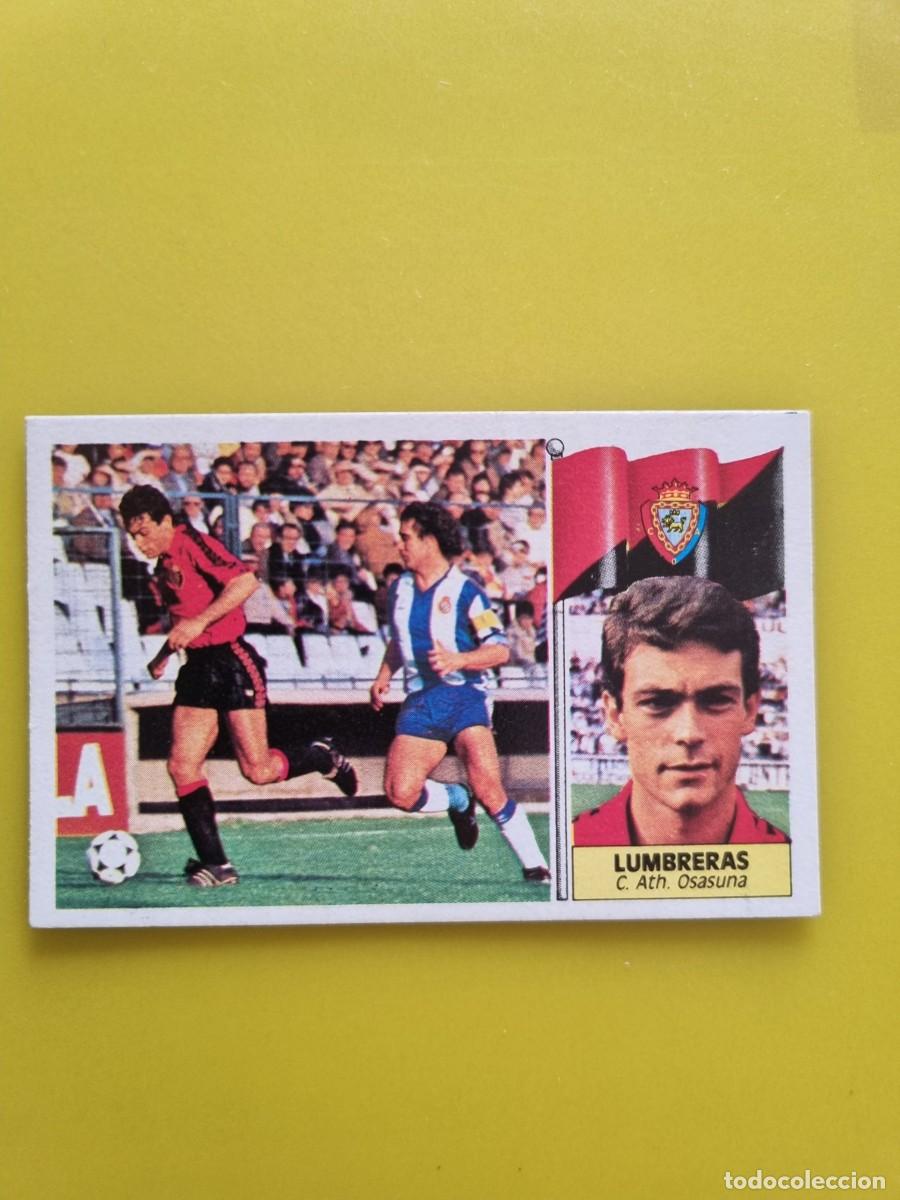 Cromos de f&uacute;tbol: CROMO LIGA ESTE 86 87 1986 1987 NUNCA PEGADO SIN PEGAR LUMBRERAS CA OSASUNA AR1026