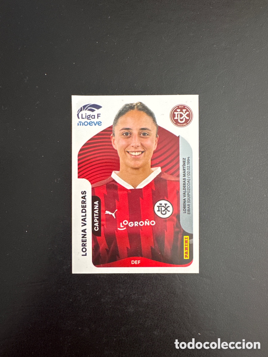 Cromos de f&uacute;tbol: LORENA VALDERAS DUX LOGRO&Ntilde;O NUMERO 151 LIGA F MOEVE 2025 2026