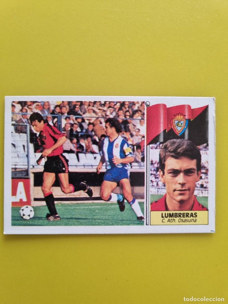 Cromos de f&uacute;tbol: CROMO LIGA ESTE 86 87 1986 1987 DESPEGADO LUMBRERAS CA OSASUNA AR1026