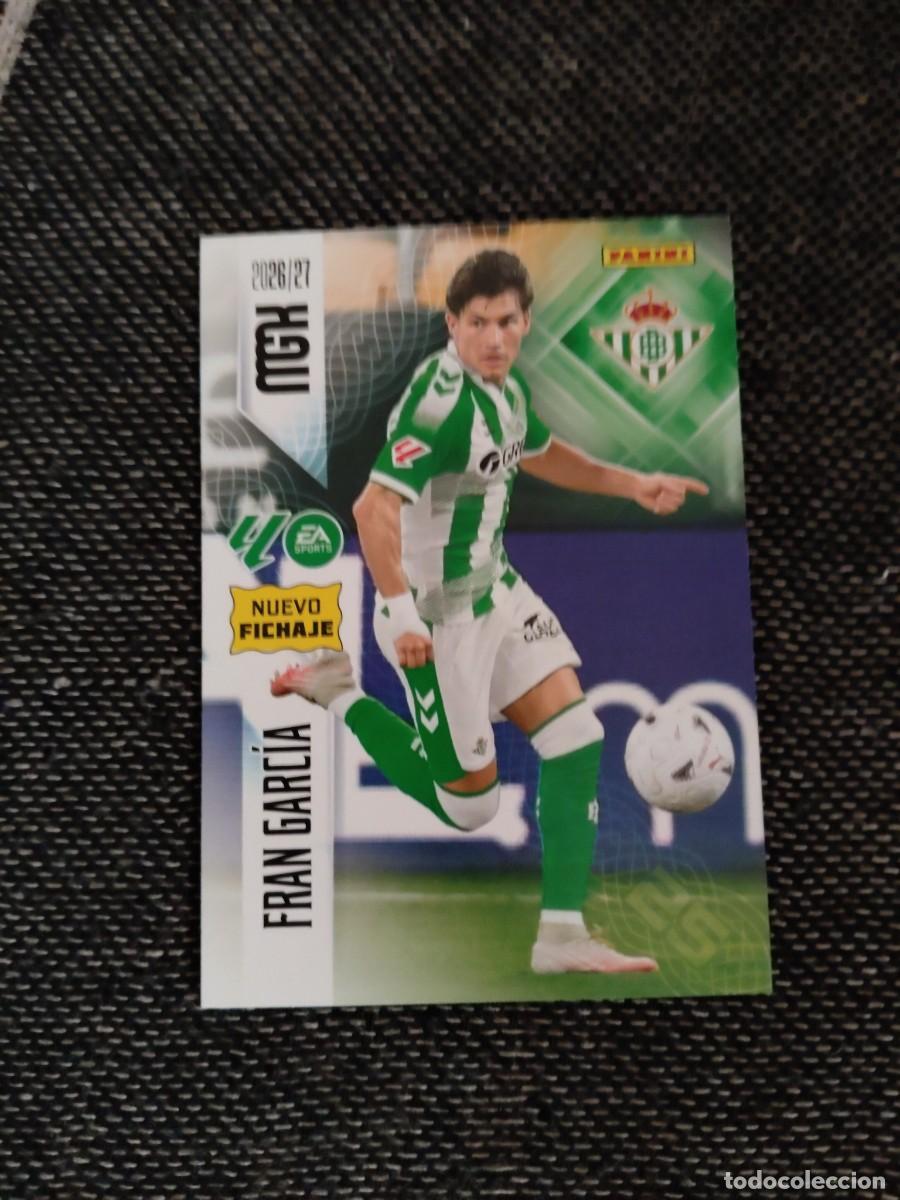 Cromos de f&uacute;tbol: 455 Fran Garc&iacute;a Betis nuevo fichaje megacracks 2026-27