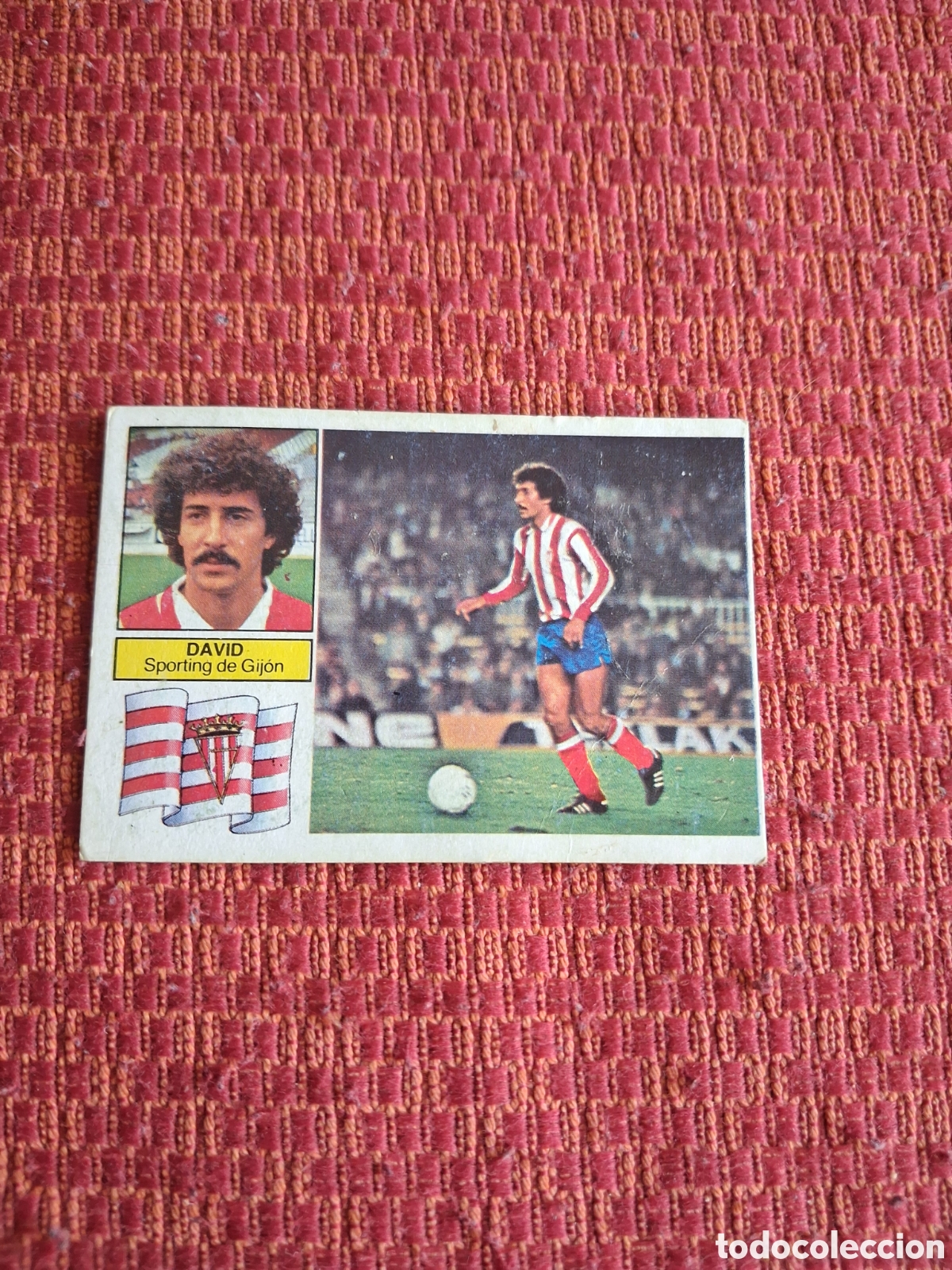Cromos de f&uacute;tbol: Liga este 82 83 David baja del sporting recuperado del &aacute;lbum ver fotos