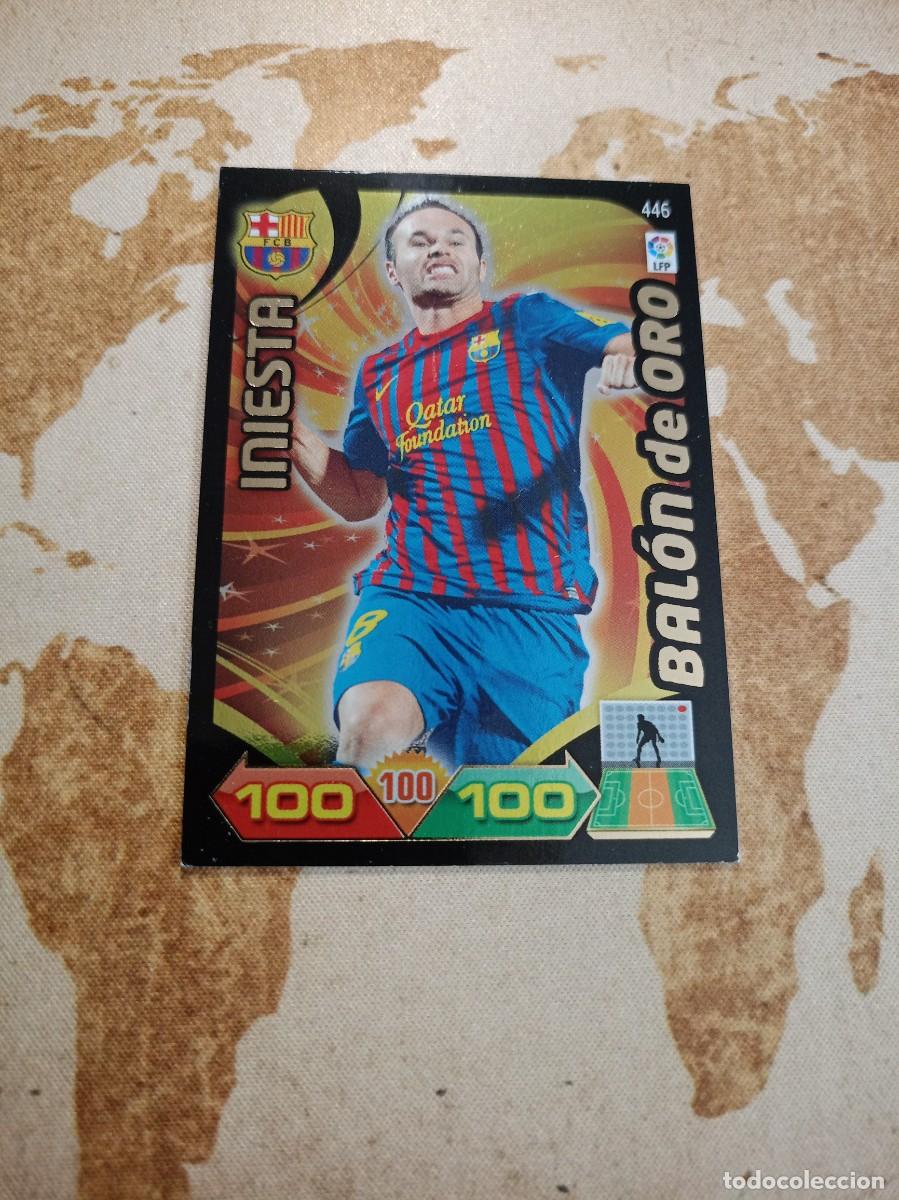 Cromos de f&uacute;tbol: Bal&oacute;n de oro 446 INIESTA Adrenalyn 2011-12