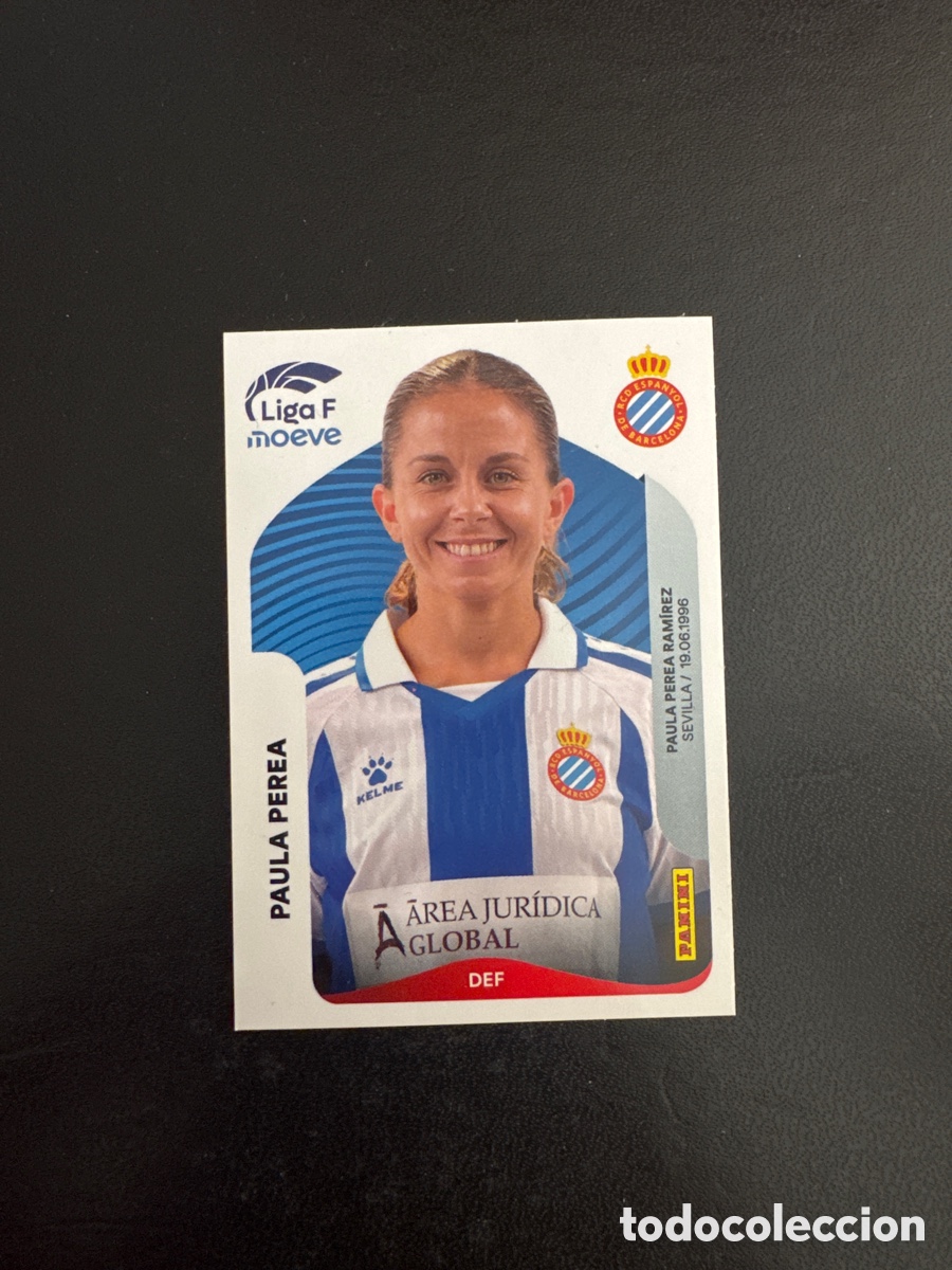 Cromos de f&uacute;tbol: PAULA PEREA ESPA&Ntilde;OL N&Uacute;MERO 192 LIGA F MOEVE 2025 2026