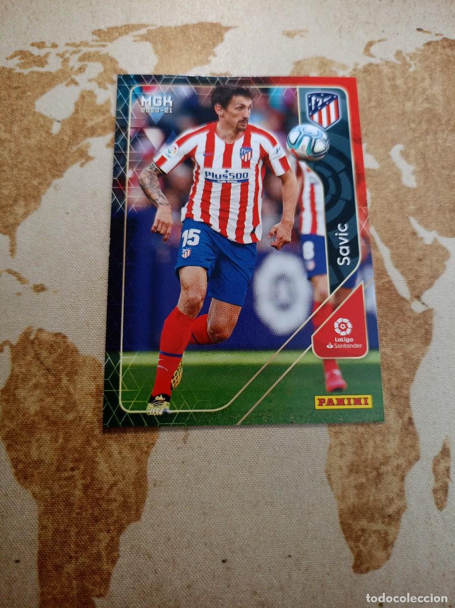 Cromos de f&uacute;tbol: Atl&eacute;tico de Madrid 44 SAVIC Megacracks 2020-21