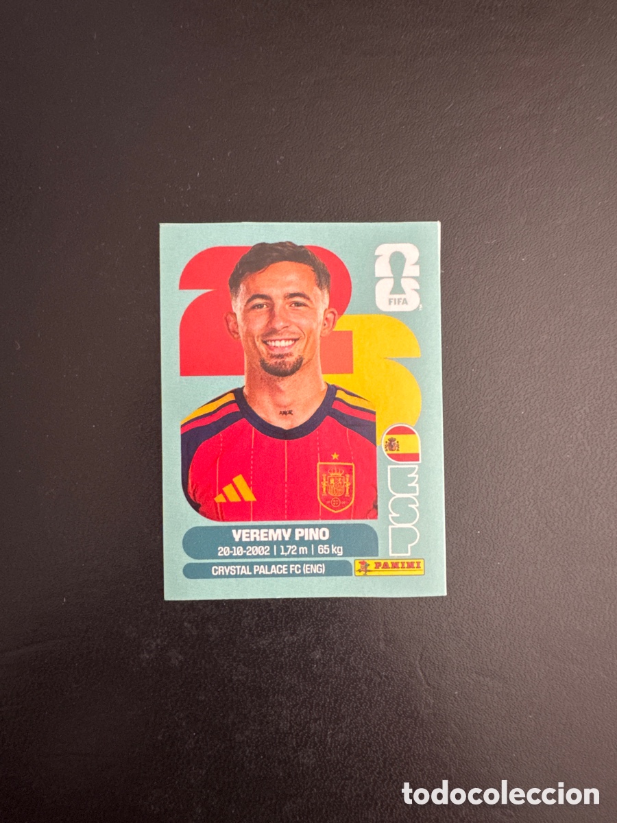 Cromos de f&uacute;tbol: YEREMI PINO ESPA&Ntilde;A JUG&Oacute;N MUNDIAL 2026