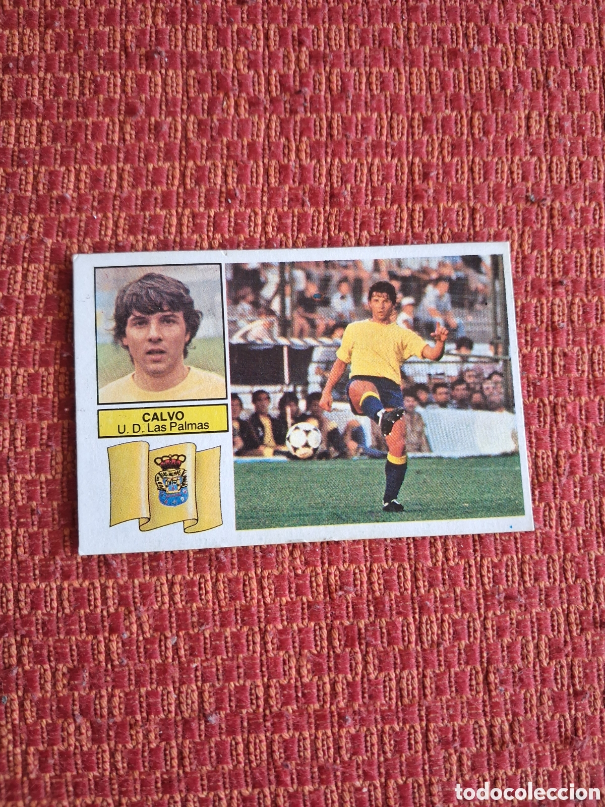 Cromos de f&uacute;tbol: Liga este 82 83 calvo baja de las palmas recuperado del &aacute;lbum ver fotos