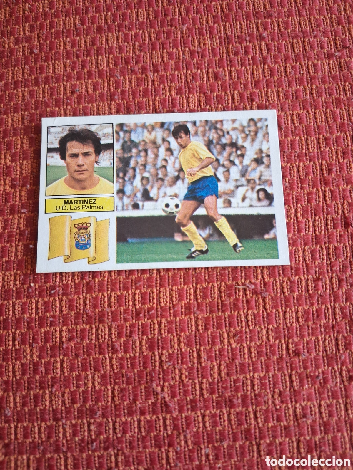 Cromos de f&uacute;tbol: Liga este 82 83 Mart&iacute;nez coloca de las palmas recuperado del &aacute;lbum ver fotos