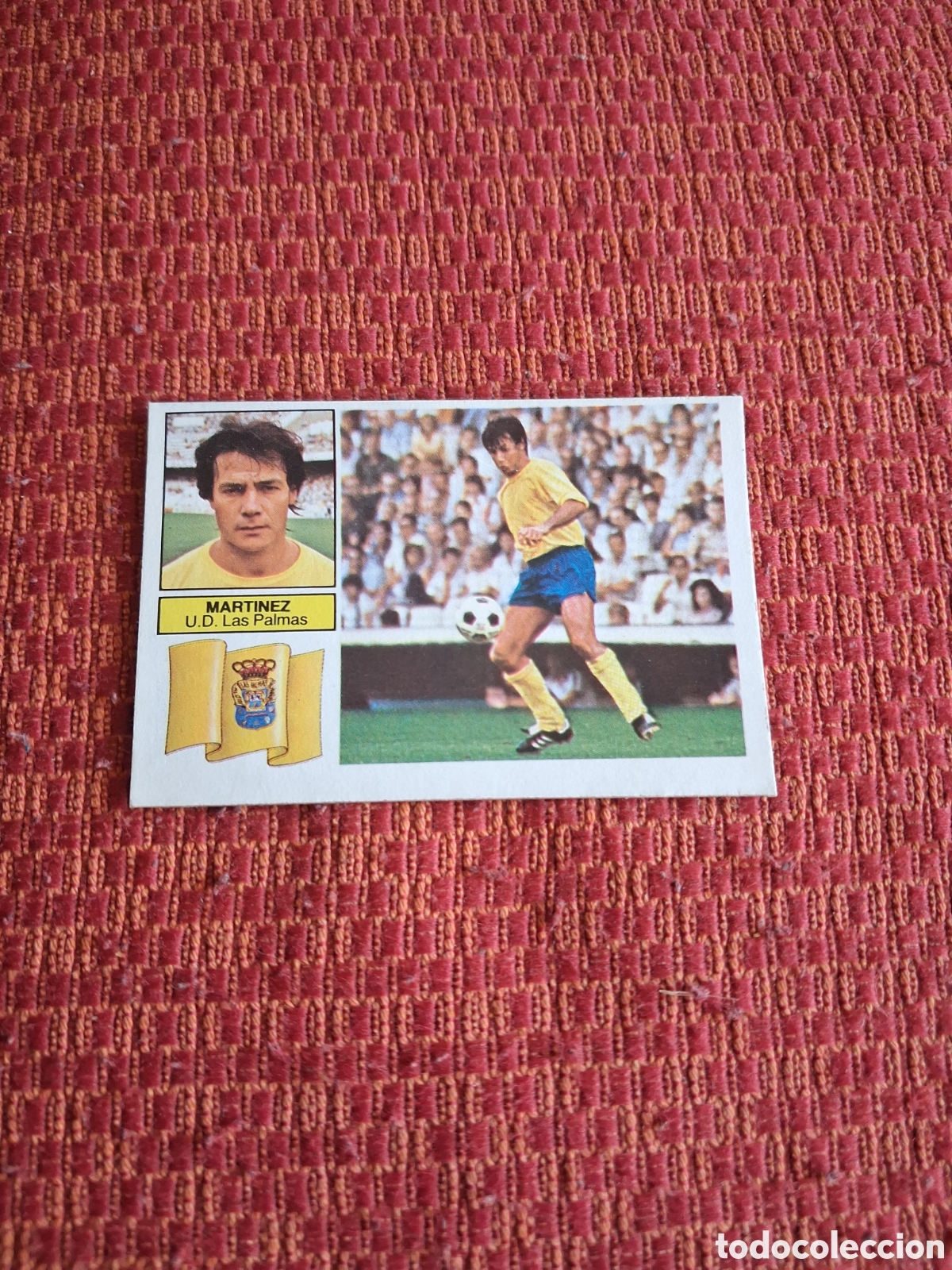 Cromos de f&uacute;tbol: Liga este 82 83 Mart&iacute;nez coloca de las palmas recuperado del &aacute;lbum ver fotos