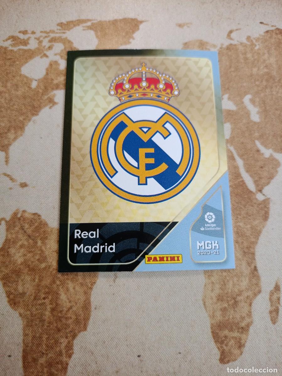 Cromos de f&uacute;tbol: Real Madrid 217 ESCUDO Megacracks 2020-21