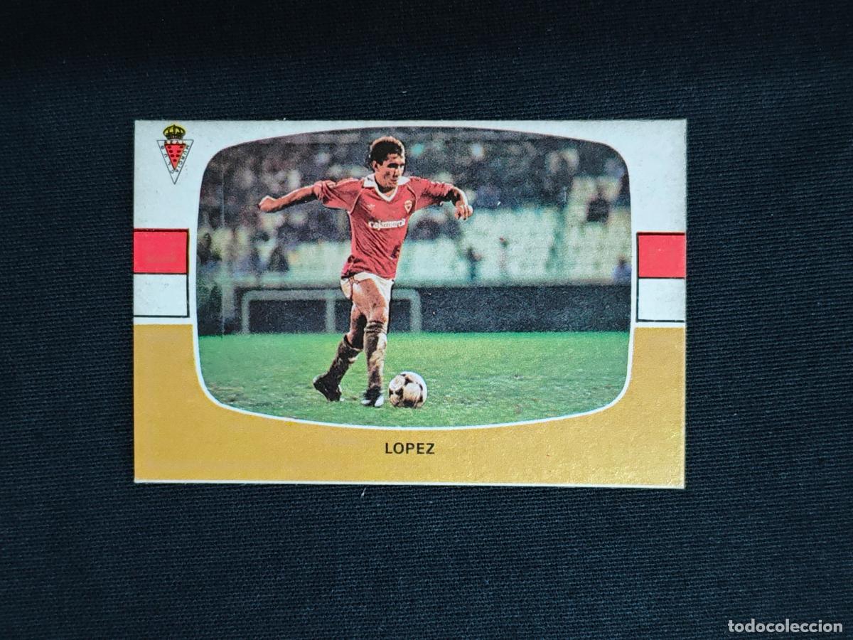 Cromos de f&uacute;tbol: CROMO DE FUTBOL - LOPEZ - MURCIA - LIGA 84 85 - 1984 1985 - CROMOS CANO SIN PEGAR