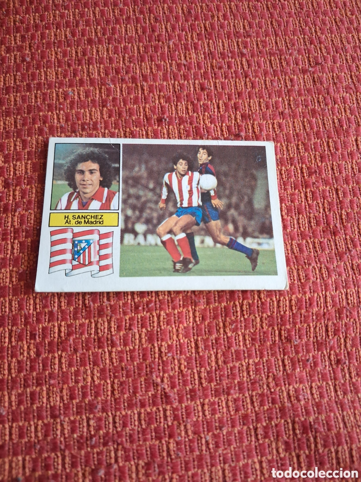 Cromos de f&uacute;tbol: Liga este 82 83 hugo S&aacute;nchez Atl&eacute;tico de Madrid recuperado del &aacute;lbum ver fotos