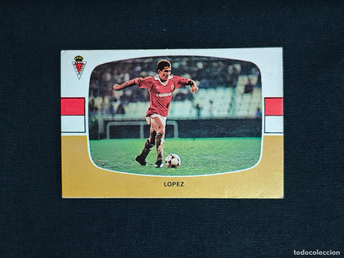 Cromos de f&uacute;tbol: CROMO DE FUTBOL - LOPEZ - MURCIA - LIGA 84 85 - 1984 1985 - CROMOS CANO SIN PEGAR